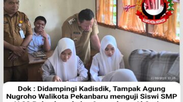 Wujudkan Pekanbaru Cinta Al Qur’an, Walikota Pekanbaru Lakukan Sidak ke Satuan Pendidikan SD dan SMP di Pekanbaru